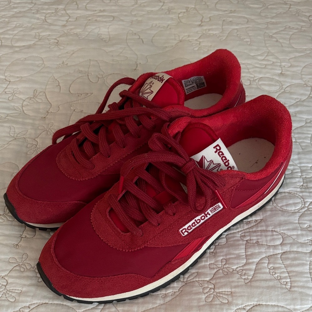Reebok Sneakers, Red, 9.5 women’s
